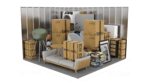 10x10 to 10x15 storage unit at Presto Storage